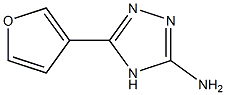 5-(furan-3-yl)-4H-1,2,4-triazol-3-amine Struktur