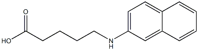 5-(naphthalen-2-ylamino)pentanoic acid Struktur