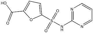 5-(pyrimidin-2-ylsulfamoyl)furan-2-carboxylic acid Struktur