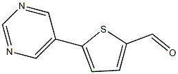 5-(pyrimidin-5-yl)thiophene-2-carbaldehyde Struktur