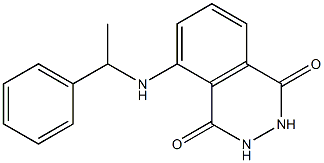 5-[(1-phenylethyl)amino]-1,2,3,4-tetrahydrophthalazine-1,4-dione Struktur