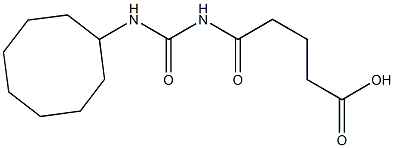 5-[(cyclooctylcarbamoyl)amino]-5-oxopentanoic acid Struktur