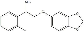 5-[2-amino-2-(2-methylphenyl)ethoxy]-2H-1,3-benzodioxole Struktur