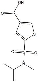 5-[methyl(propan-2-yl)sulfamoyl]thiophene-3-carboxylic acid Struktur