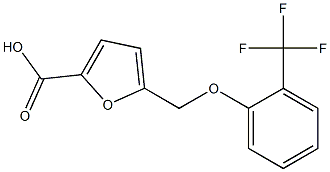 5-{[2-(trifluoromethyl)phenoxy]methyl}-2-furoic acid Struktur