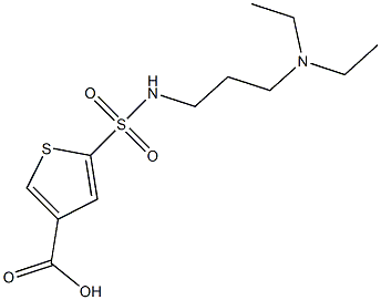 5-{[3-(diethylamino)propyl]sulfamoyl}thiophene-3-carboxylic acid Struktur