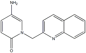 5-amino-1-(quinolin-2-ylmethyl)-1,2-dihydropyridin-2-one Struktur