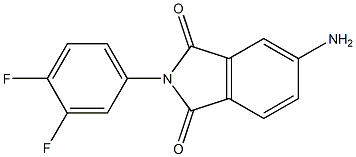 5-amino-2-(3,4-difluorophenyl)-2,3-dihydro-1H-isoindole-1,3-dione Struktur