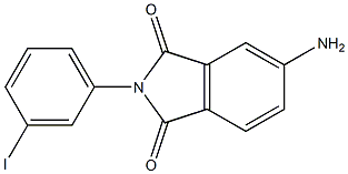 5-amino-2-(3-iodophenyl)-2,3-dihydro-1H-isoindole-1,3-dione Struktur