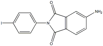 5-amino-2-(4-iodophenyl)-2,3-dihydro-1H-isoindole-1,3-dione Struktur