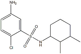 5-amino-2-chloro-N-(2,3-dimethylcyclohexyl)benzene-1-sulfonamide Struktur