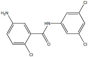 5-amino-2-chloro-N-(3,5-dichlorophenyl)benzamide Struktur