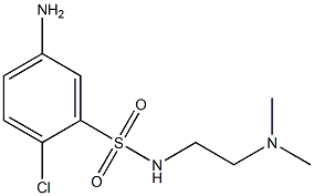 5-amino-2-chloro-N-[2-(dimethylamino)ethyl]benzene-1-sulfonamide Struktur