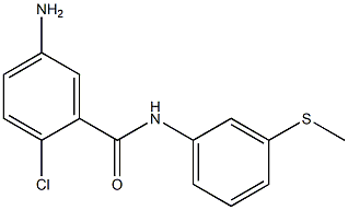 5-amino-2-chloro-N-[3-(methylsulfanyl)phenyl]benzamide Struktur