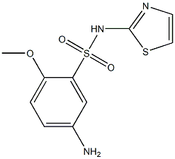 5-amino-2-methoxy-N-(1,3-thiazol-2-yl)benzene-1-sulfonamide Struktur