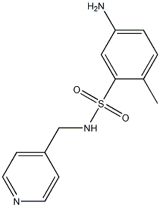 5-amino-2-methyl-N-(pyridin-4-ylmethyl)benzene-1-sulfonamide Struktur