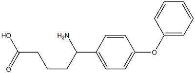 5-amino-5-(4-phenoxyphenyl)pentanoic acid Struktur