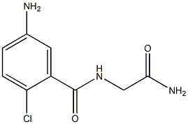 5-amino-N-(2-amino-2-oxoethyl)-2-chlorobenzamide Struktur