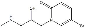 5-bromo-1-[2-hydroxy-3-(methylamino)propyl]-1,2-dihydropyridin-2-one Struktur