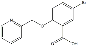 5-bromo-2-(pyridin-2-ylmethoxy)benzoic acid Struktur