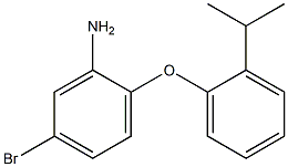 5-bromo-2-[2-(propan-2-yl)phenoxy]aniline Struktur