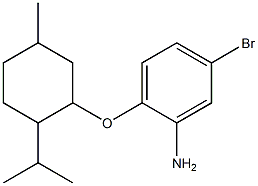 5-bromo-2-{[5-methyl-2-(propan-2-yl)cyclohexyl]oxy}aniline Struktur