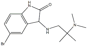 5-bromo-3-{[2-(dimethylamino)-2-methylpropyl]amino}-2,3-dihydro-1H-indol-2-one Struktur