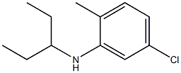 5-chloro-2-methyl-N-(pentan-3-yl)aniline Struktur