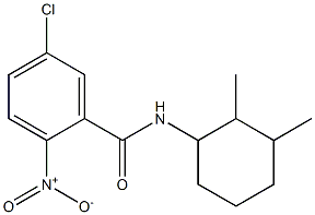 5-chloro-N-(2,3-dimethylcyclohexyl)-2-nitrobenzamide Struktur