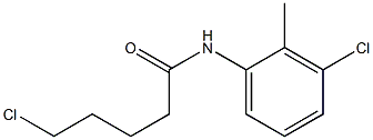 5-chloro-N-(3-chloro-2-methylphenyl)pentanamide Struktur