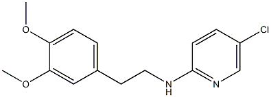 5-chloro-N-[2-(3,4-dimethoxyphenyl)ethyl]pyridin-2-amine Struktur