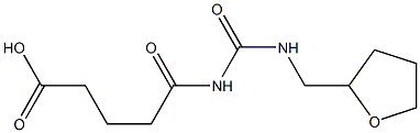 5-oxo-5-{[(oxolan-2-ylmethyl)carbamoyl]amino}pentanoic acid Struktur