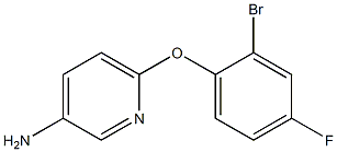 6-(2-bromo-4-fluorophenoxy)pyridin-3-amine Struktur