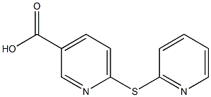 6-(pyridin-2-ylsulfanyl)pyridine-3-carboxylic acid Struktur