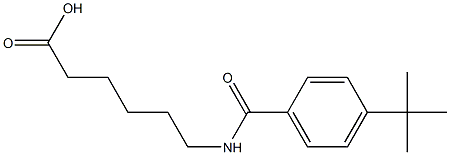 6-[(4-tert-butylbenzoyl)amino]hexanoic acid Struktur