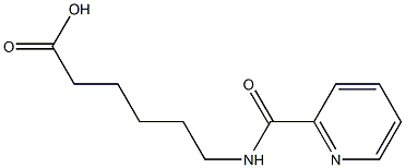 6-[(pyridin-2-ylcarbonyl)amino]hexanoic acid Struktur