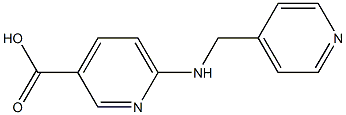 6-[(pyridin-4-ylmethyl)amino]pyridine-3-carboxylic acid Struktur