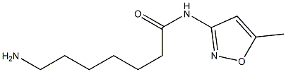 7-amino-N-(5-methylisoxazol-3-yl)heptanamide Struktur