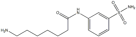 7-amino-N-[3-(aminosulfonyl)phenyl]heptanamide Struktur