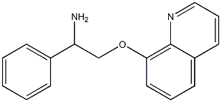 8-(2-amino-2-phenylethoxy)quinoline Struktur