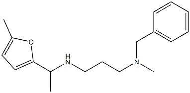 benzyl(methyl)(3-{[1-(5-methylfuran-2-yl)ethyl]amino}propyl)amine Struktur