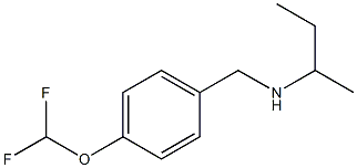 butan-2-yl({[4-(difluoromethoxy)phenyl]methyl})amine Struktur