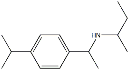 butan-2-yl({1-[4-(propan-2-yl)phenyl]ethyl})amine Struktur