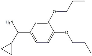 cyclopropyl(3,4-dipropoxyphenyl)methanamine Struktur