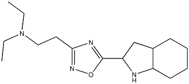 diethyl({2-[5-(octahydro-1H-indol-2-yl)-1,2,4-oxadiazol-3-yl]ethyl})amine Struktur