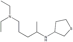 diethyl[4-(thiolan-3-ylamino)pentyl]amine Struktur