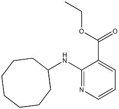 ethyl 2-(cyclooctylamino)pyridine-3-carboxylate Struktur