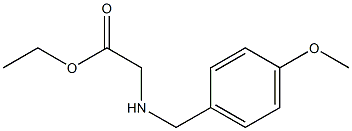 ethyl 2-{[(4-methoxyphenyl)methyl]amino}acetate Struktur