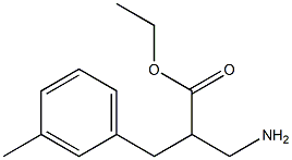 ethyl 3-amino-2-[(3-methylphenyl)methyl]propanoate Struktur