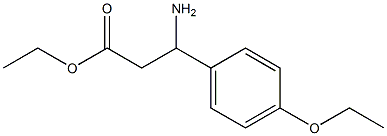 ethyl 3-amino-3-(4-ethoxyphenyl)propanoate Struktur